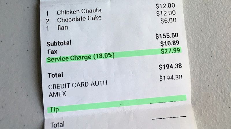 Hiding Fees on receipt