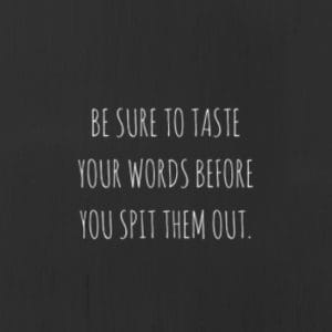 Your Words are Hammers